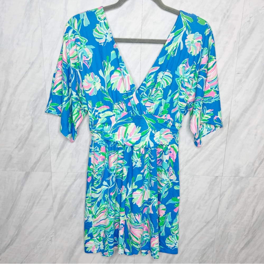 Lilly Pulitzer Parigi Skort Romper Tropical Print Dress Small
